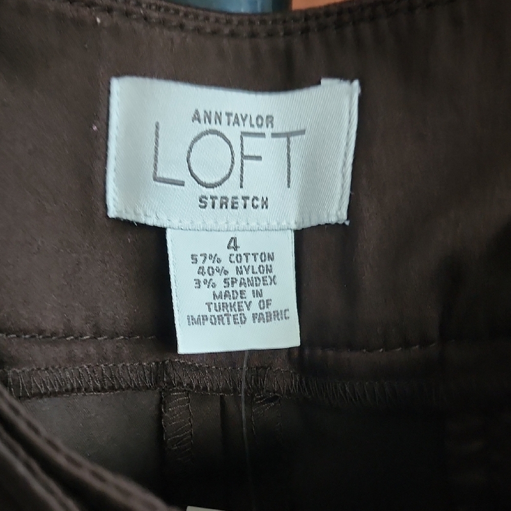 LOFT Women's Dark Brown Cropped Pants - Picture 7 of 8